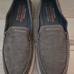 Mens Skechers Shoes Size 11 Relaxed Fit Air Cooled Memory Foam Slip On Comfort